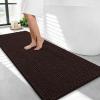 image:imageOLANLY Thick Bathroom Rugs 30x20 Extra Soft Absorbent Chenille Bath Rugs Rubber Backing Machine Wash Dry Bath Mats for Bathroom Floor Tub and Shower Home Decor Accessories GreyBrown