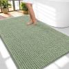 image:imageOLANLY Thick Bathroom Rugs 30x20 Extra Soft Absorbent Chenille Bath Rugs Rubber Backing Machine Wash Dry Bath Mats for Bathroom Floor Tub and Shower Home Decor Accessories GreySage Green