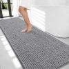 image:imageOLANLY Thick Bathroom Rugs 30x20 Extra Soft Absorbent Chenille Bath Rugs Rubber Backing Machine Wash Dry Bath Mats for Bathroom Floor Tub and Shower Home Decor Accessories GreyGrey