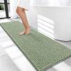 image:imageOLANLY Thick Bathroom Rugs 30x20 Extra Soft Absorbent Chenille Bath Rugs Rubber Backing Machine Wash Dry Bath Mats for Bathroom Floor Tub and Shower Home Decor Accessories GreySage Green