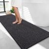image:imageOLANLY Thick Bathroom Rugs 30x20 Extra Soft Absorbent Chenille Bath Rugs Rubber Backing Machine Wash Dry Bath Mats for Bathroom Floor Tub and Shower Home Decor Accessories GreyDark Grey