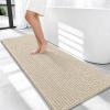 image:imageOLANLY Thick Bathroom Rugs 30x20 Extra Soft Absorbent Chenille Bath Rugs Rubber Backing Machine Wash Dry Bath Mats for Bathroom Floor Tub and Shower Home Decor Accessories GreySand