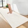 image:imageOLANLY Thick Bathroom Rugs 30x20 Extra Soft Absorbent Chenille Bath Rugs Rubber Backing Machine Wash Dry Bath Mats for Bathroom Floor Tub and Shower Home Decor Accessories GreyIvory