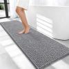 image:imageOLANLY Thick Bathroom Rugs 30x20 Extra Soft Absorbent Chenille Bath Rugs Rubber Backing Machine Wash Dry Bath Mats for Bathroom Floor Tub and Shower Home Decor Accessories GreyGrey