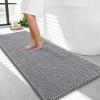 image:imageOLANLY Thick Bathroom Rugs 30x20 Extra Soft Absorbent Chenille Bath Rugs Rubber Backing Machine Wash Dry Bath Mats for Bathroom Floor Tub and Shower Home Decor Accessories GreyGrey