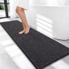 image:imageOLANLY Thick Bathroom Rugs 30x20 Extra Soft Absorbent Chenille Bath Rugs Rubber Backing Machine Wash Dry Bath Mats for Bathroom Floor Tub and Shower Home Decor Accessories GreyDark Grey