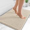 image:imageOLANLY Thick Bathroom Rugs 30x20 Extra Soft Absorbent Chenille Bath Rugs Rubber Backing Machine Wash Dry Bath Mats for Bathroom Floor Tub and Shower Home Decor Accessories GreySand