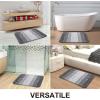 image:imageOLANLY Bathroom Rugs Sets 4 Piece Soft Microfiber Absorbent Bath Mat UShaped Contour Toilet Mat and Toilet Lid Cover Quick Dry Machine Washable Toilet Cover and Rug Set for Bathroom GreyGrey