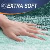 image:imageOLANLY Bathroom Rugs Sets 4 Piece Soft Microfiber Absorbent Bath Mat UShaped Contour Toilet Mat and Toilet Lid Cover Quick Dry Machine Washable Toilet Cover and Rug Set for Bathroom GreyBlackish Green