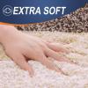 image:imageOLANLY Bathroom Rugs Sets 4 Piece Soft Microfiber Absorbent Bath Mat UShaped Contour Toilet Mat and Toilet Lid Cover Quick Dry Machine Washable Toilet Cover and Rug Set for Bathroom GreyBrown
