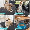 image:imageOLANLY Dog Door Mat for Muddy Paws 35x24 Paw Print Design Absorbs Moisture and Dirt Absorbent NonSlip Washable Doormat Quick Dry Chenille Mud Mat for Dogs Entry Indoor Entryway Carpet Dark Grey