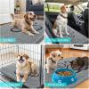 image:imageOLANLY Dog Door Mat for Muddy Paws 36x24 Paw Print Design Absorbs Moisture and Dirt Absorbent NonSlip Washable Doormat Quick Dry Chenille Mud Mat for Dogs Entry Indoor Entryway Carpet Grey