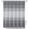 image:imageOLANLY Waffle Shower Curtain 72x72 Inches Heavyweight Fabric Machine Washable Waterproof Hotel Luxury Spa Simple Modern Grey Shower Curtains for Bathroom Guest Bath Stalls and Tubs