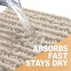 image:imageOLANLY Bathroom Rug Mat 30x20 Thick Soft and Absorbent Chenille Bath Mat NonSlip Rubber Backing Machine Washable Quick Dry Bath Rugs for Tub Shower Floor Home Decor Accessories GreySand