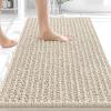 image:imageOLANLY Bathroom Rug Mat 30x20 Thick Soft and Absorbent Chenille Bath Mat NonSlip Rubber Backing Machine Washable Quick Dry Bath Rugs for Tub Shower Floor Home Decor Accessories GreySand