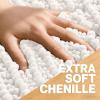 image:imageOLANLY Bathroom Rug Mat 30x20 Thick Soft and Absorbent Chenille Bath Mat NonSlip Rubber Backing Machine Washable Quick Dry Bath Rugs for Tub Shower Floor Home Decor Accessories GreyIvory