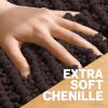 image:imageOLANLY Bathroom Rug Mat 30x20 Thick Soft and Absorbent Chenille Bath Mat NonSlip Rubber Backing Machine Washable Quick Dry Bath Rugs for Tub Shower Floor Home Decor Accessories GreyBrown