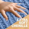 image:imageOLANLY Bathroom Rug Mat 30x20 Thick Soft and Absorbent Chenille Bath Mat NonSlip Rubber Backing Machine Washable Quick Dry Bath Rugs for Tub Shower Floor Home Decor Accessories GreyCornflower Blue
