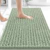 image:imageOLANLY Bathroom Rug Mat 30x20 Thick Soft and Absorbent Chenille Bath Mat NonSlip Rubber Backing Machine Washable Quick Dry Bath Rugs for Tub Shower Floor Home Decor Accessories GreySage Green