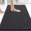 image:imageOLANLY Bathroom Rug Mat 30x20 Thick Soft and Absorbent Chenille Bath Mat NonSlip Rubber Backing Machine Washable Quick Dry Bath Rugs for Tub Shower Floor Home Decor Accessories GreyDark Grey