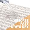 image:imageOLANLY Bathroom Rug Mat 30x20 Thick Soft and Absorbent Chenille Bath Mat NonSlip Rubber Backing Machine Washable Quick Dry Bath Rugs for Tub Shower Floor Home Decor Accessories GreyIvory