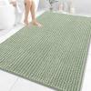 image:imageOLANLY Bathroom Rug Mat 30x20 Thick Soft and Absorbent Chenille Bath Mat NonSlip Rubber Backing Machine Washable Quick Dry Bath Rugs for Tub Shower Floor Home Decor Accessories GreySage Green