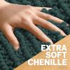 image:imageOLANLY Bathroom Rug Mat 30x20 Thick Soft and Absorbent Chenille Bath Mat NonSlip Rubber Backing Machine Washable Quick Dry Bath Rugs for Tub Shower Floor Home Decor Accessories GreyBlackish Green