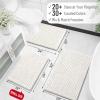 image:imageOLANLY Bathroom Rug Mat 30x20 Thick Soft and Absorbent Chenille Bath Mat NonSlip Rubber Backing Machine Washable Quick Dry Bath Rugs for Tub Shower Floor Home Decor Accessories GreyIvory